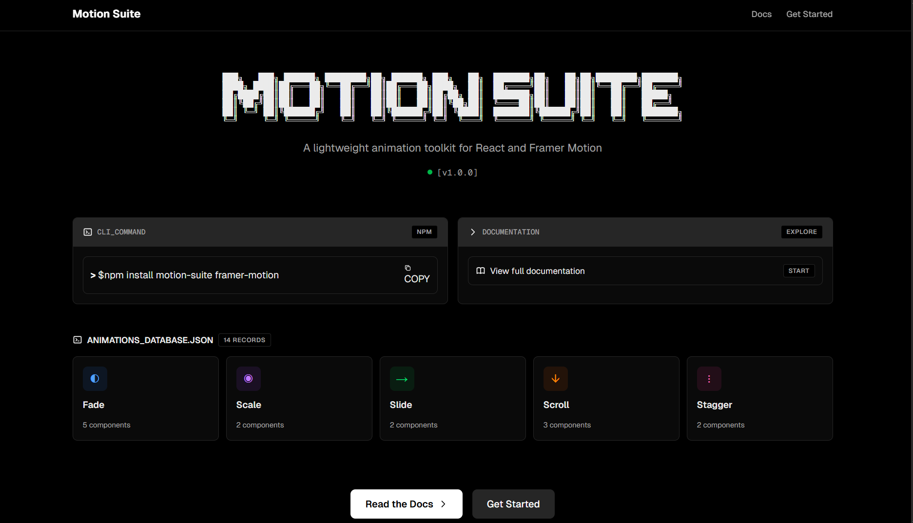 MotionSuite preview